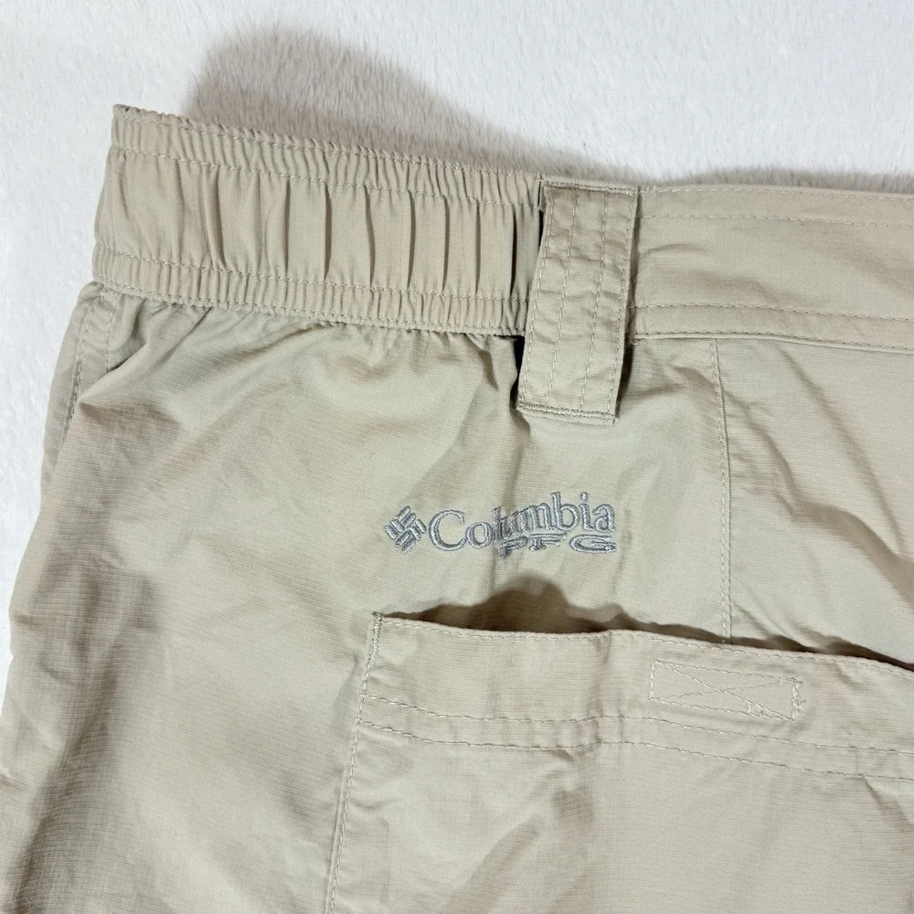 COLUMBIA PFG Blood and Guts III Convertible Fishing Hike Pants Rip Stop 54/32